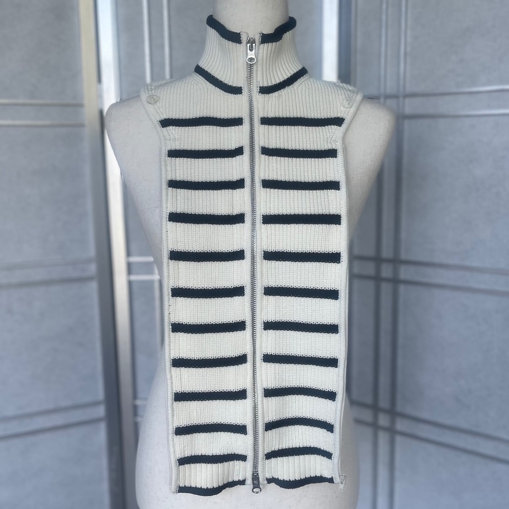 NWOT Veronica Beard Off-White/Navy Tempest Striped Dickey sz 00-14